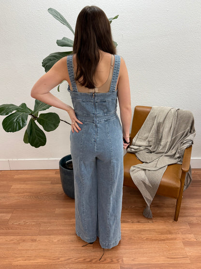 Denim Bootcut Jumpsuit