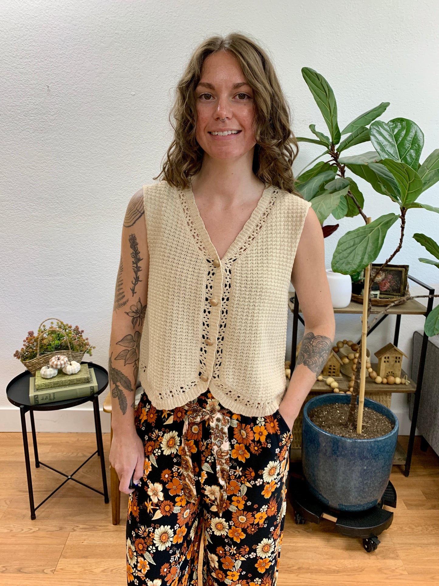 Natural Sweater Vest