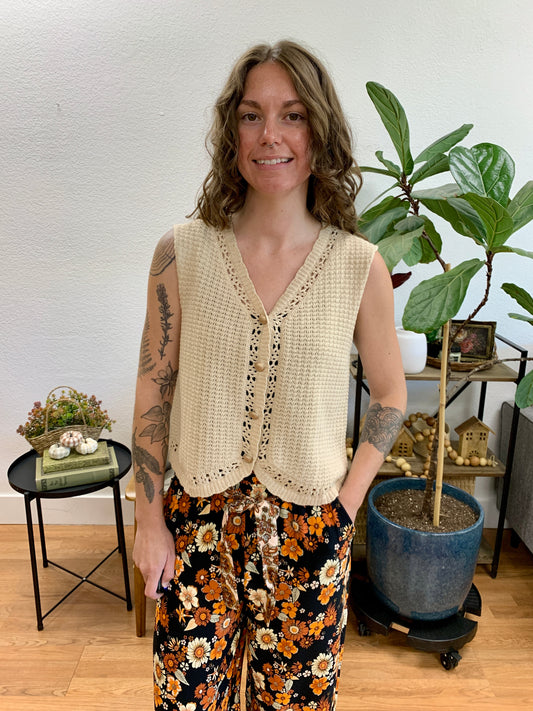Natural Sweater Vest