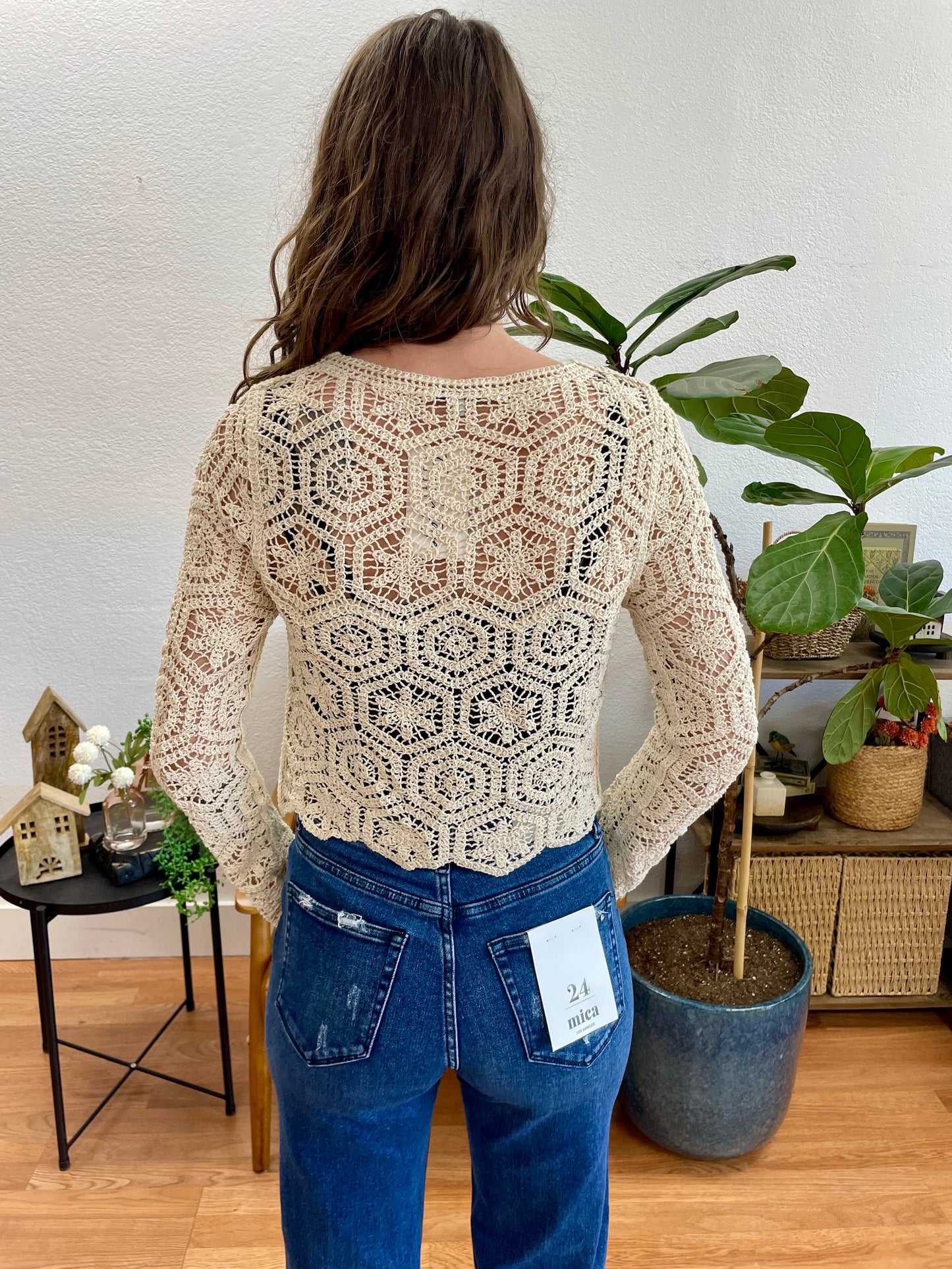Geometric Crochet Sweater