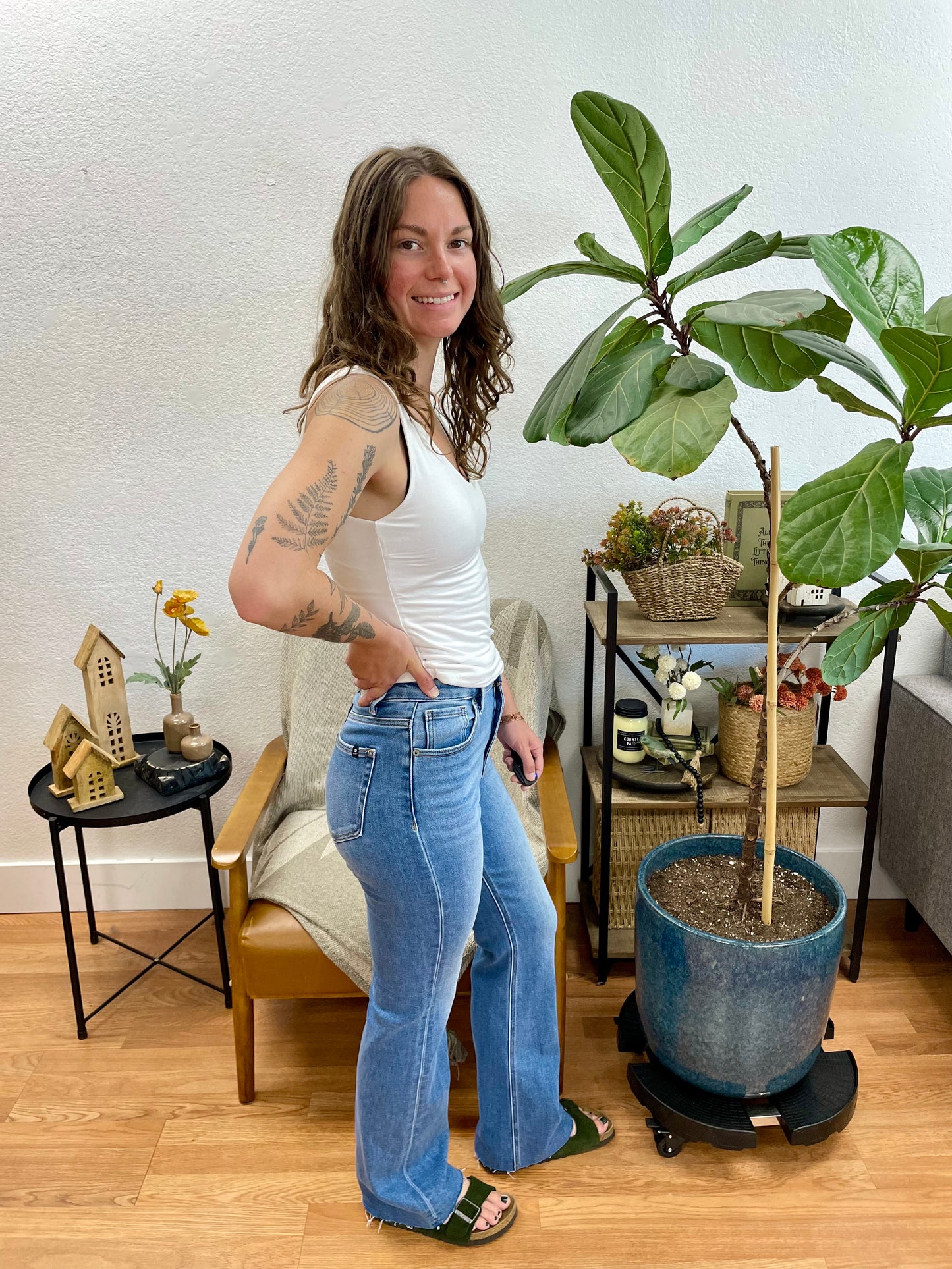 High Rise Flare Jeans