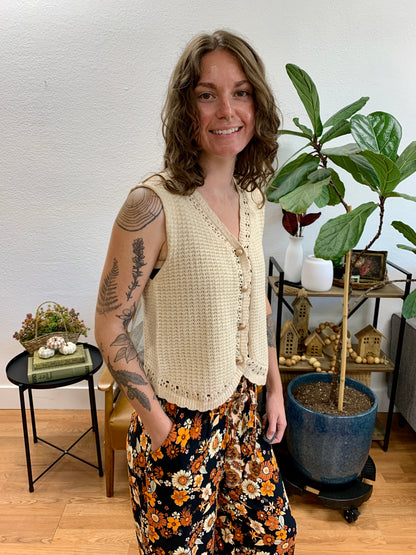 Natural Sweater Vest