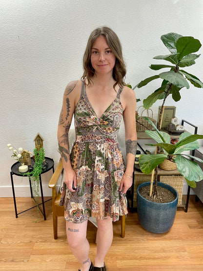 Safari Patchwork Sundress