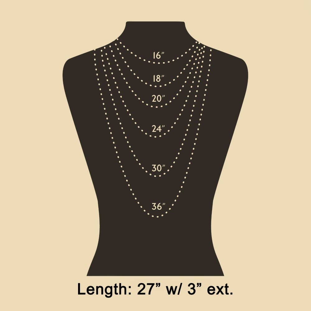 Mixed Beaded Long Chain Necklace Set - Terra Cottage