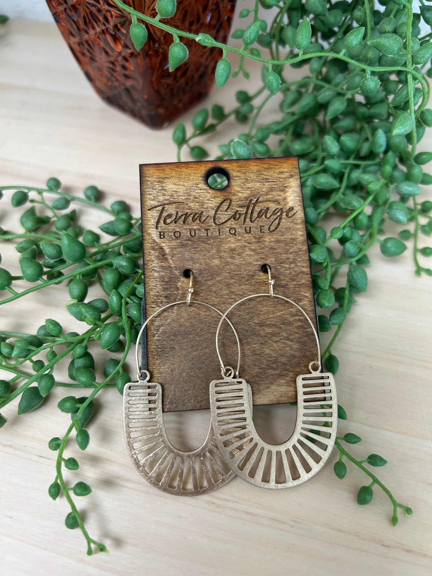 U Shape Drop Earrings