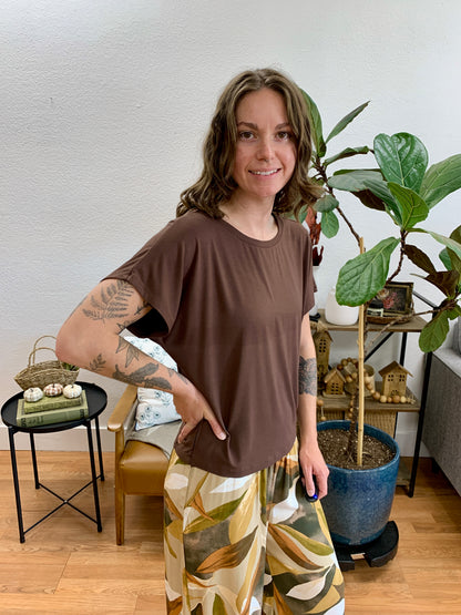 Chocolate Soft Dolman Tee