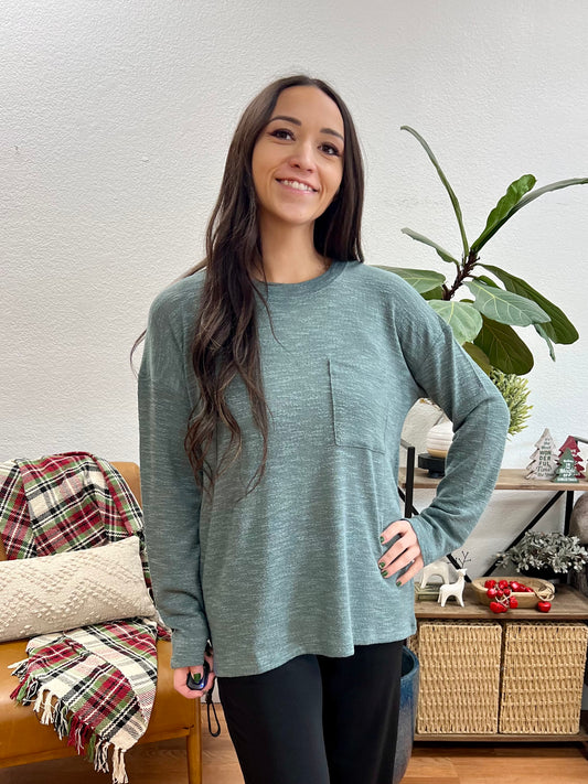 Jade Hacci Slub Long Sleeve