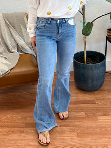 Risen Stretch High Rise Bootcut Jeans