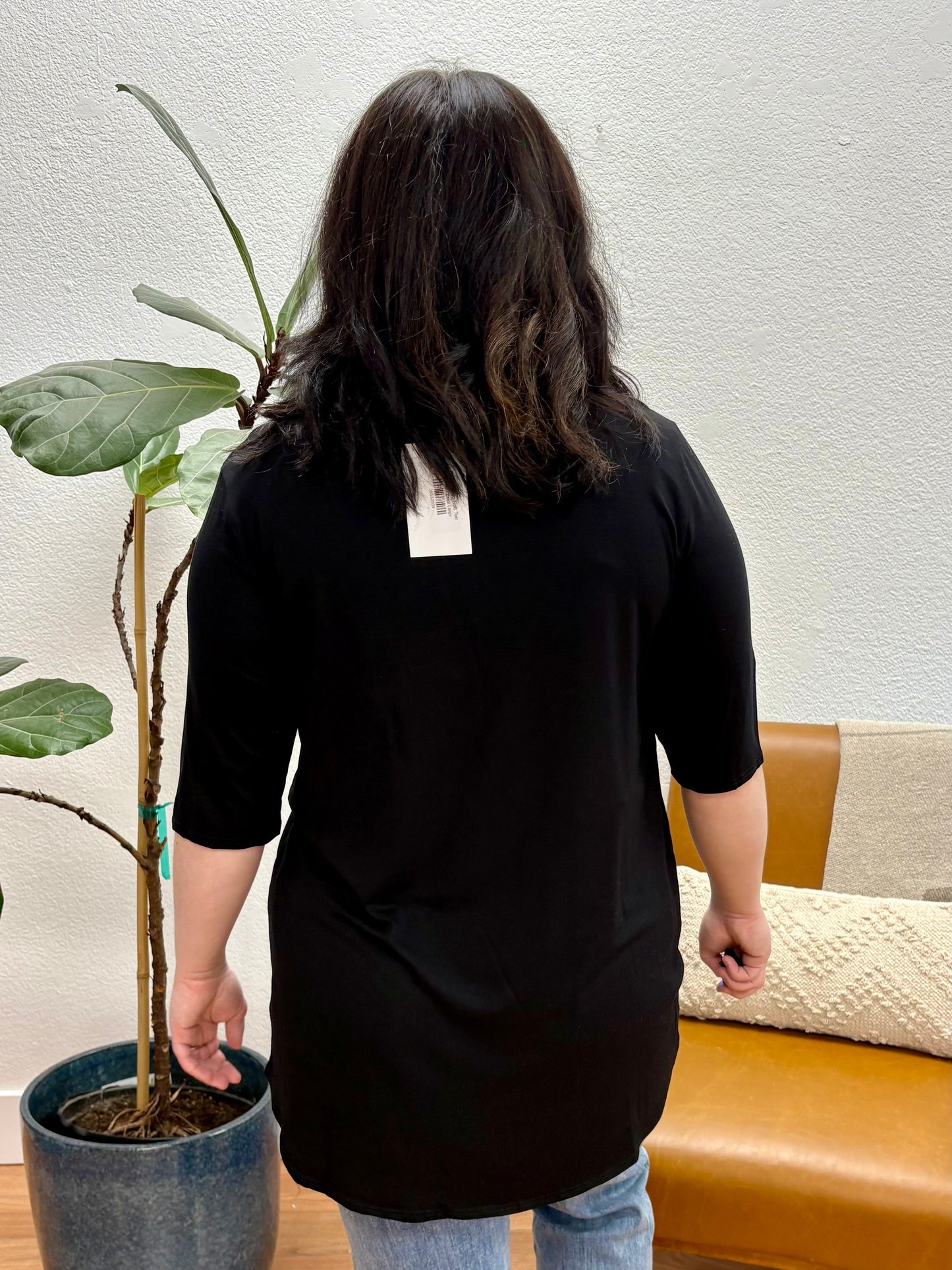 Black Basic Soft Tee