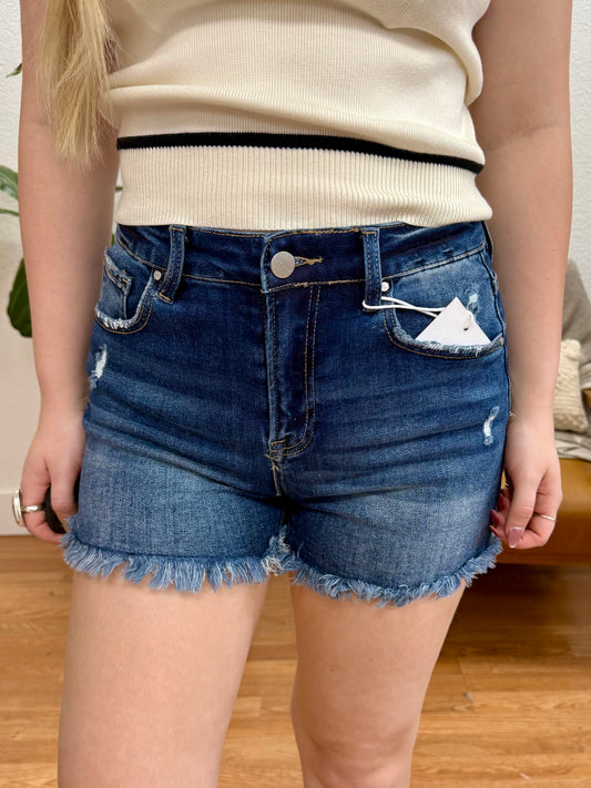 RISEN Dark High Rise Shorts