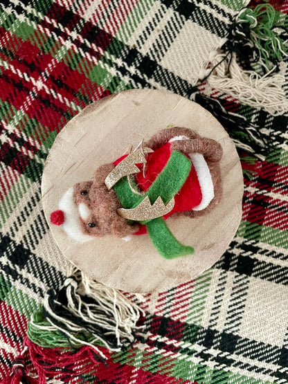 Wool Felt Dog Ornament