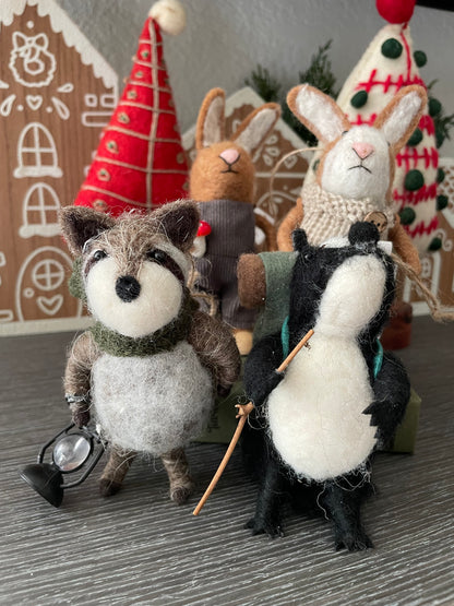 Handmade Wool Felt Forest Animals