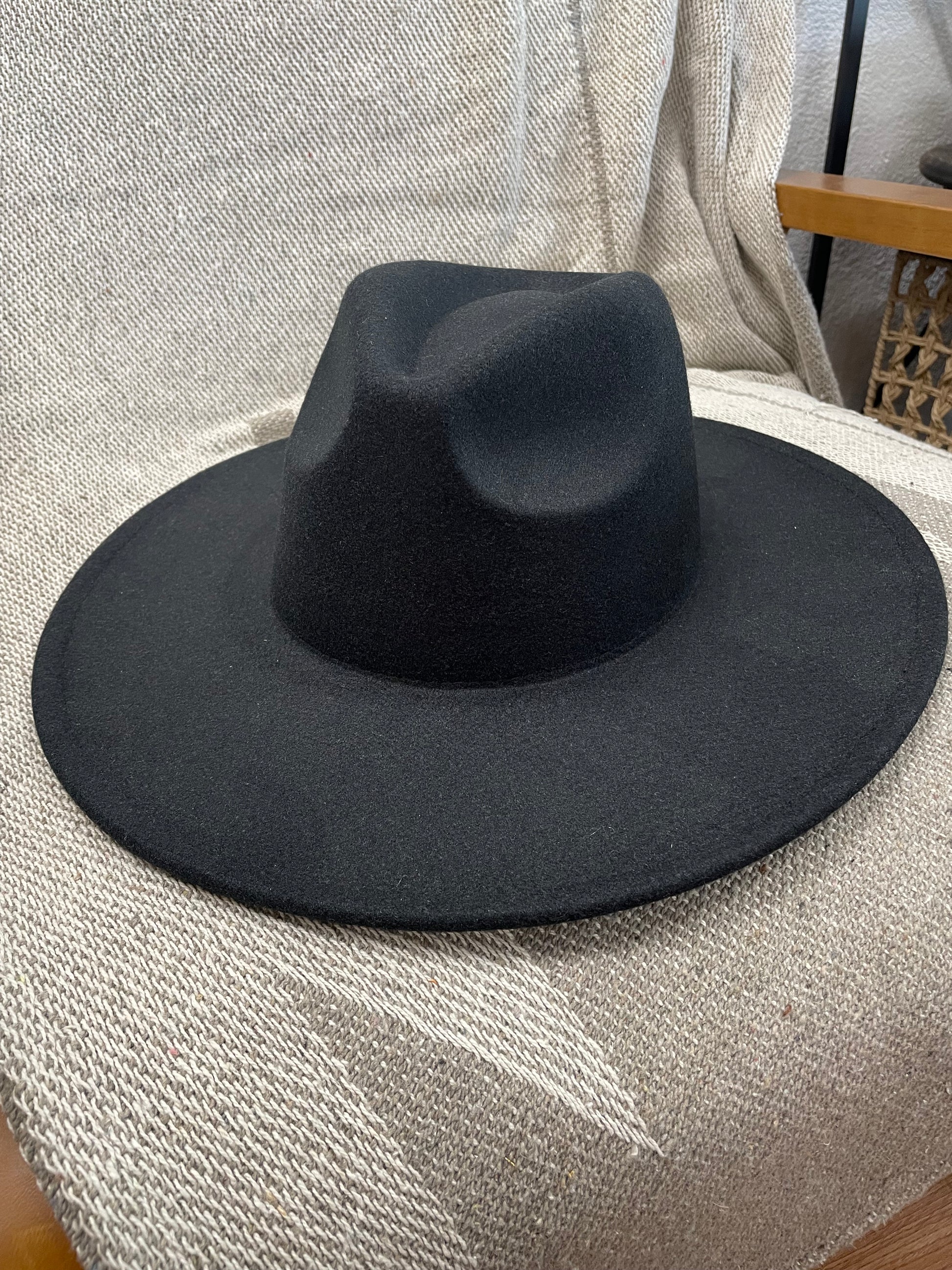 Flat Brim Fedora Hat - Terra Cottage