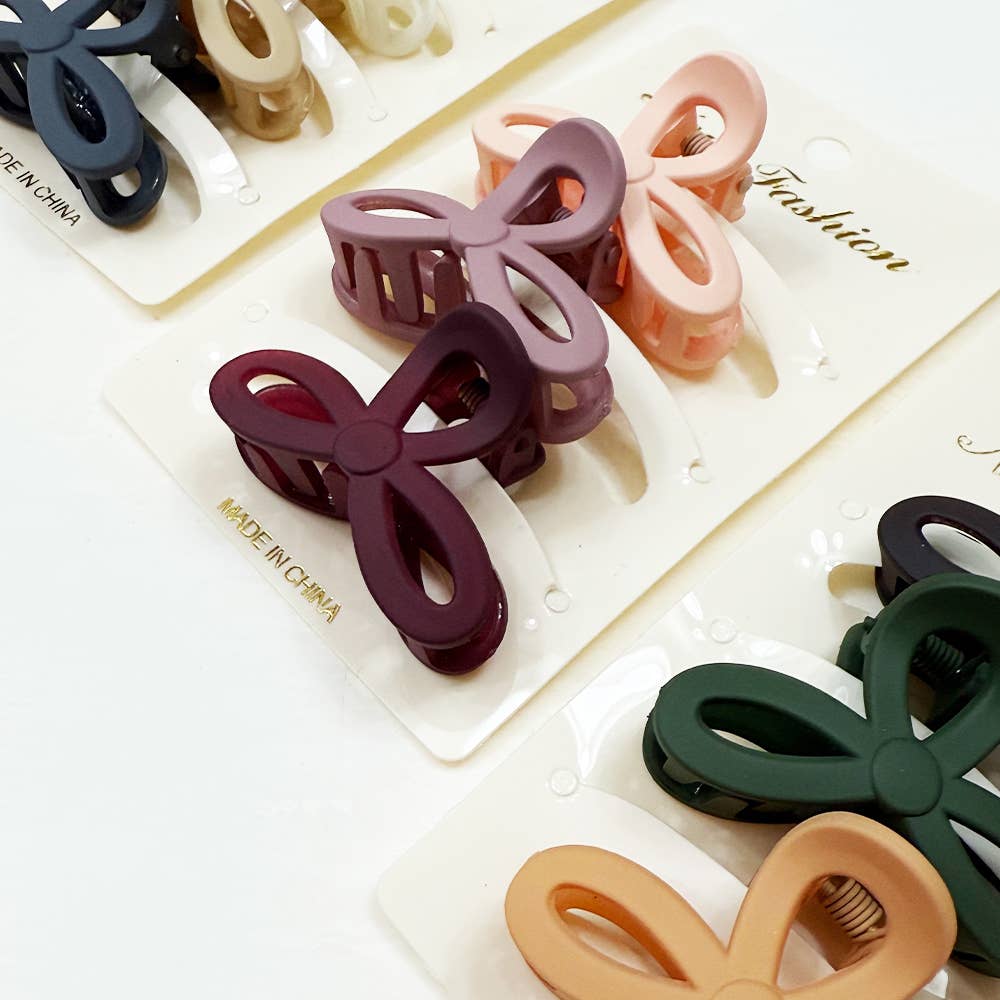 Mini Knotted Hair Claw Set