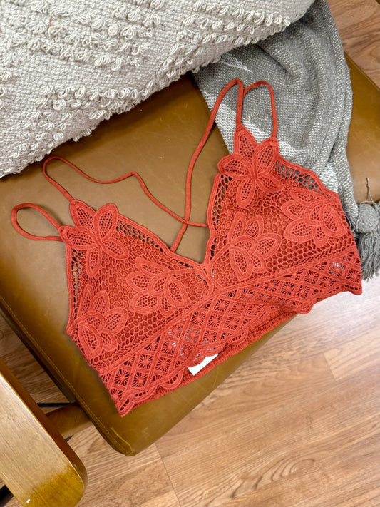 Brick Crochet Lace Bralette