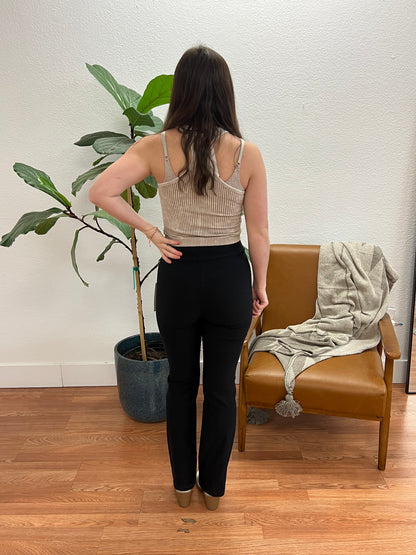 Black High Waist Flare Pants