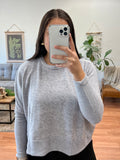 Heather Grey Brushed Dolman Sweater