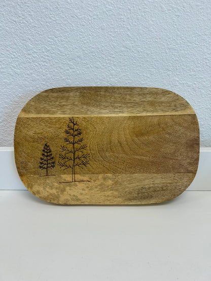 Tree Etched Serving Board