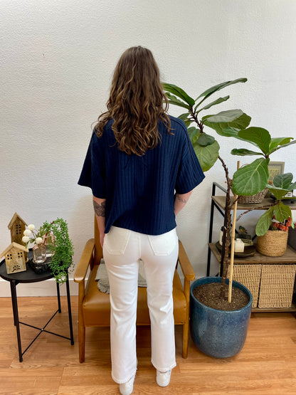 Judy Blue Straight Leg White Jeans