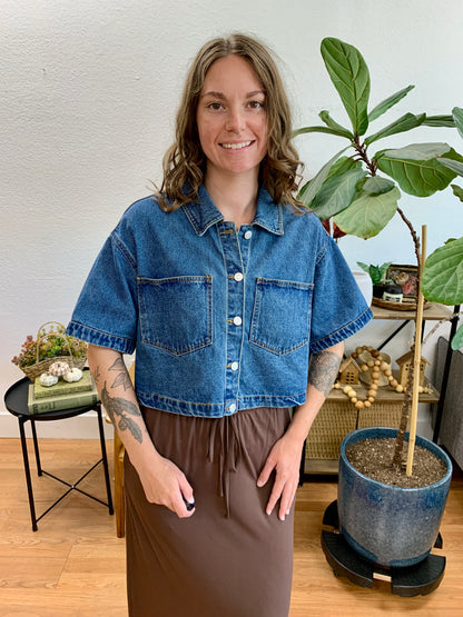Short Sleeve Denim Jacket