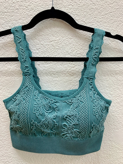 Teal Textured Bralette