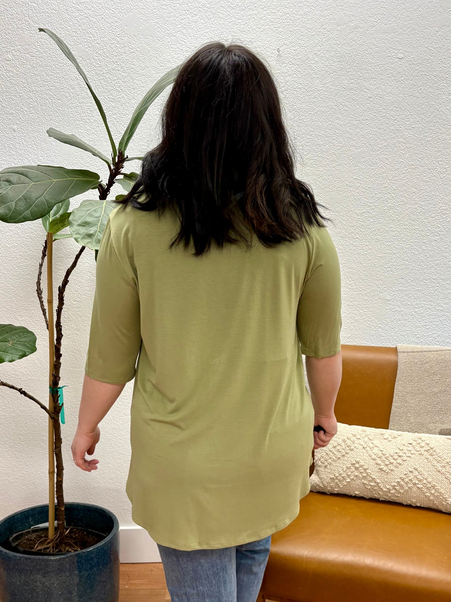 Olive Basic Soft Tee