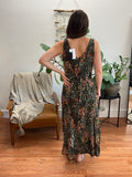Midnight Floral Midi Dress