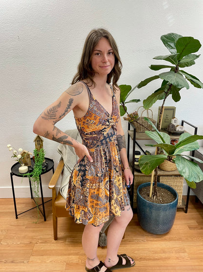 Sunset Patchwork Sundress