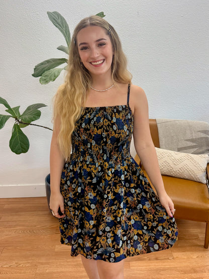Black Smock Circle Sundress