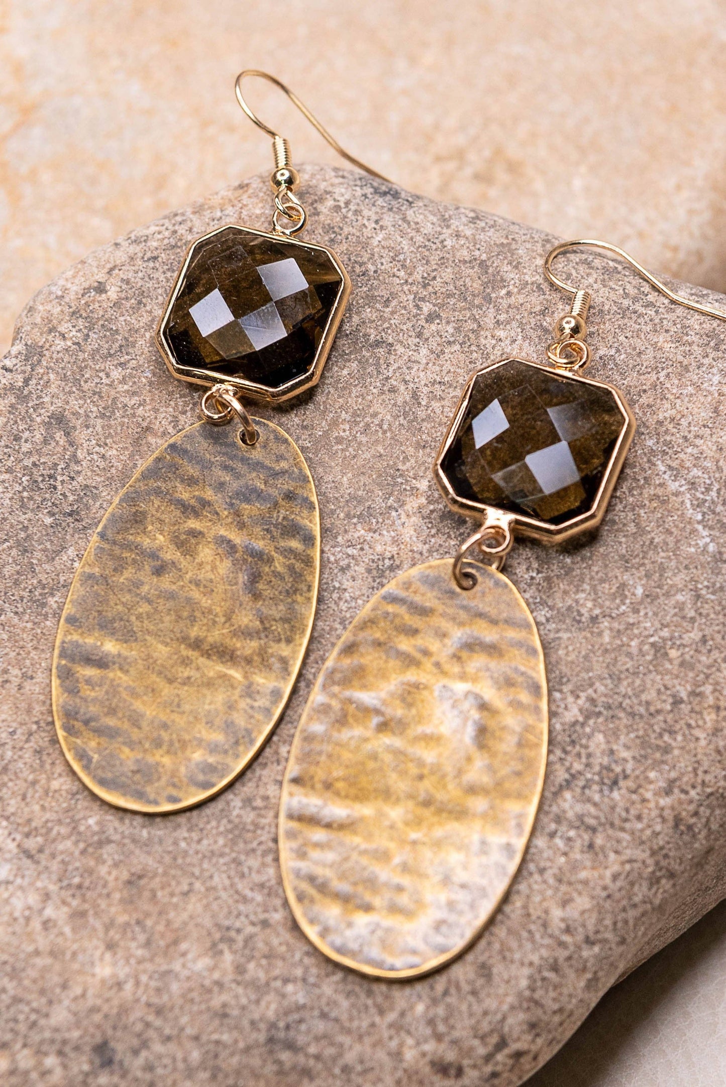 Vanessa Earrings Gold - Terra Cottage