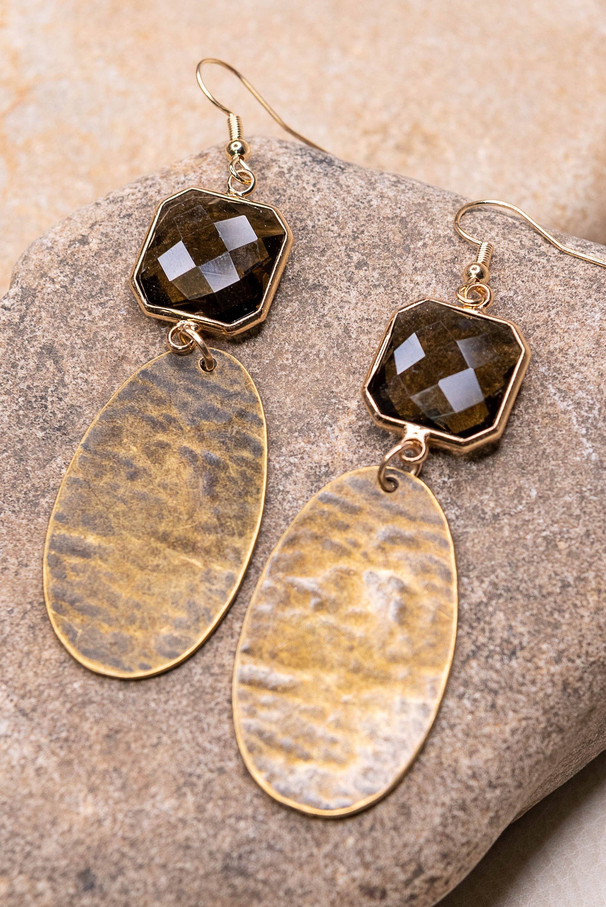 Vanessa Earrings Gold - Terra Cottage