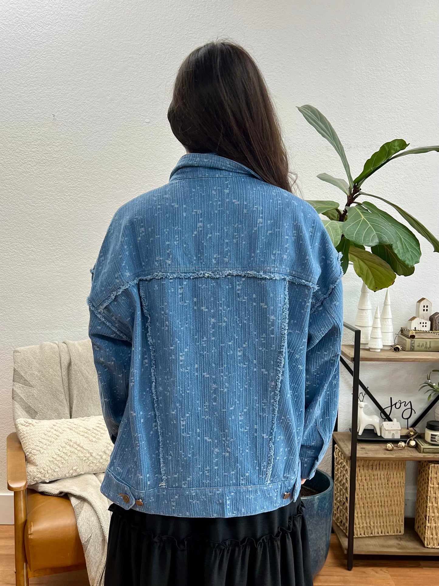 Textured Chambray Jacket
