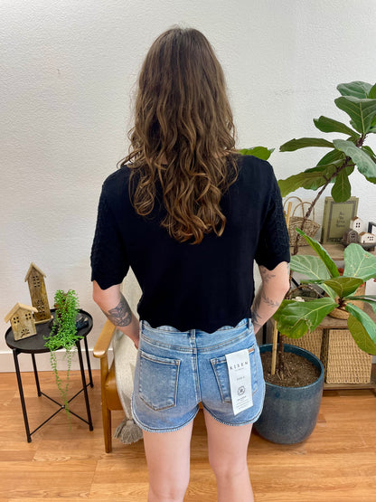 RISEN Round Hem Shorts