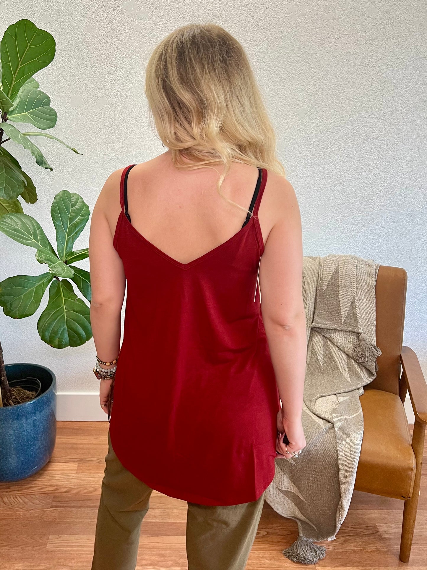 Copper Red Reversible Cami