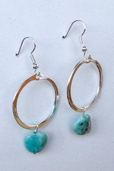 Maison Earring Blue Sky Silver