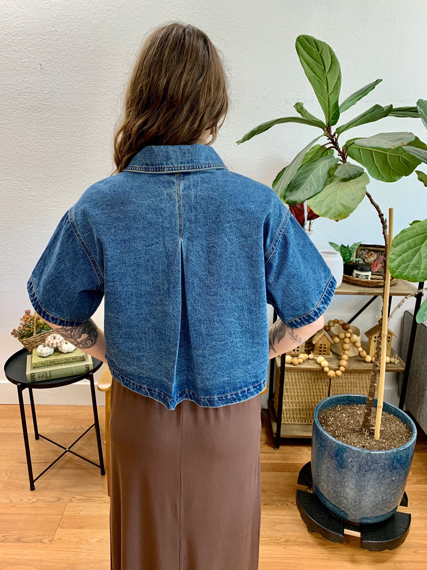 Short Sleeve Denim Jacket