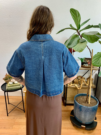 Short Sleeve Denim Jacket