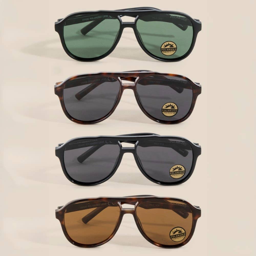 Oversized Polarized Aviator Sunglasses