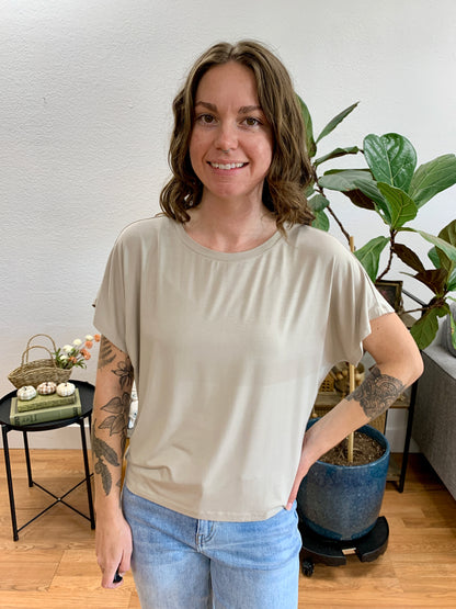 Fog Soft Dolman Tee