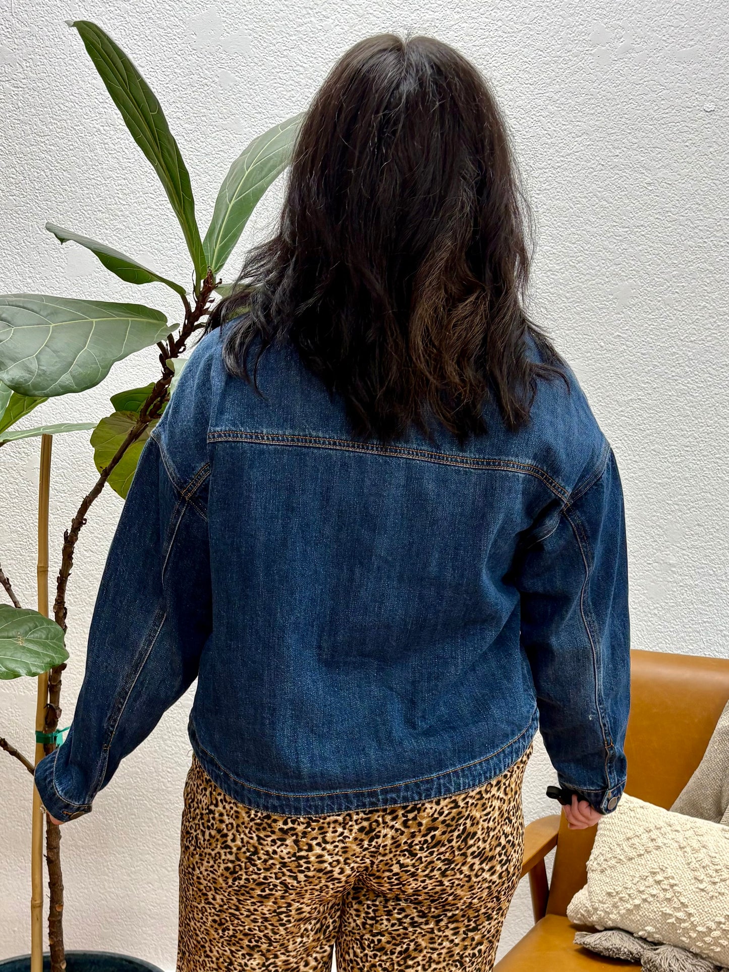 Dark Relaxed Fit Denim Jacket