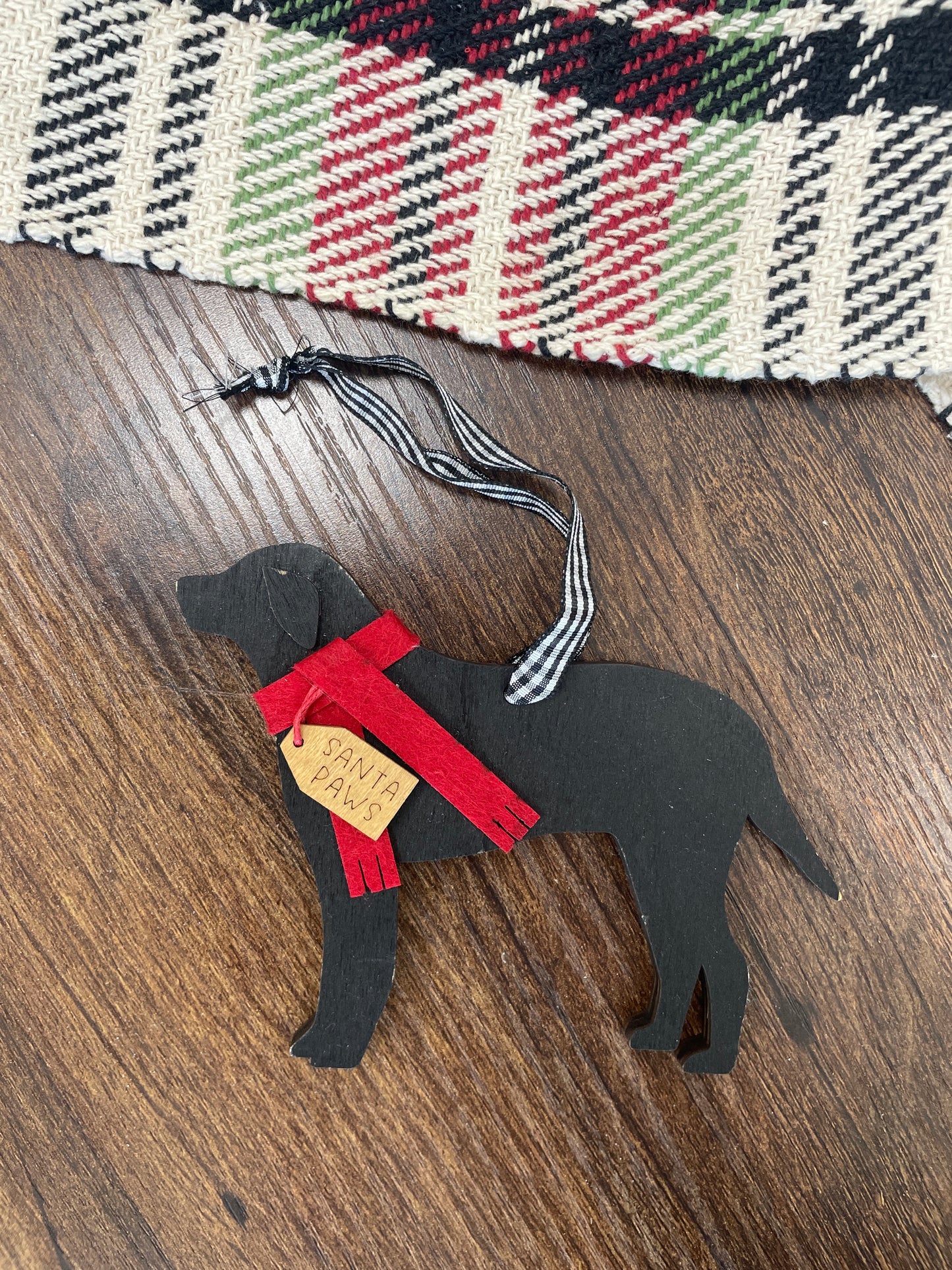 Wood Dog Ornaments