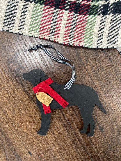 Wood Dog Ornaments