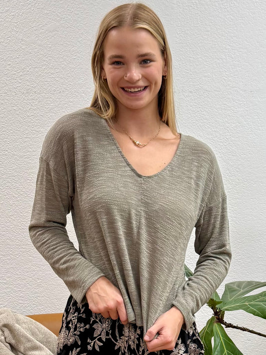Olive Lightweight Sweater