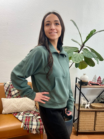 Forest Scuba Half Zip Pullover