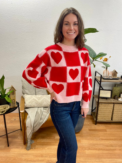 Heart Crew Neck Sweater