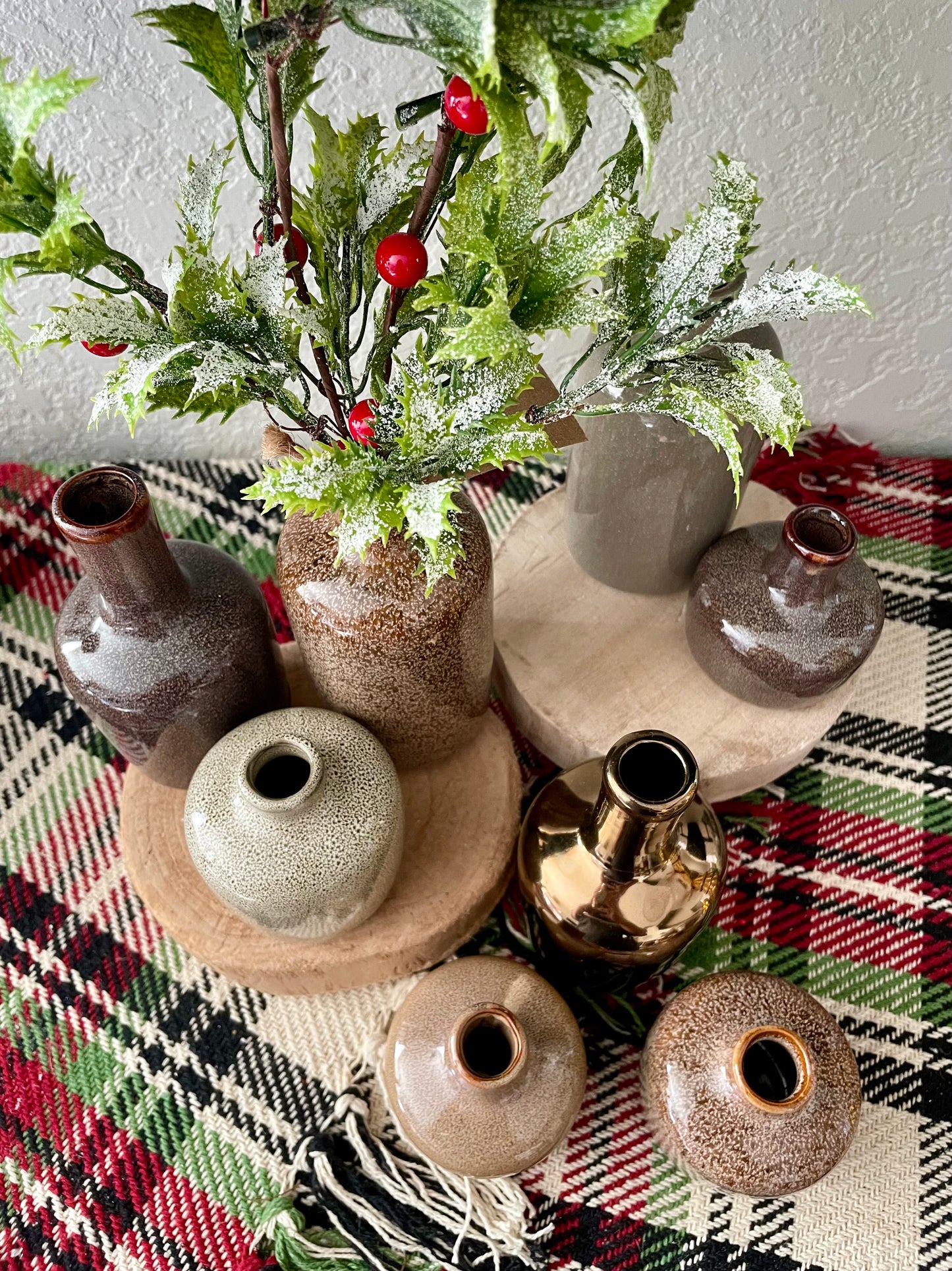 Glazed Stoneware Vases