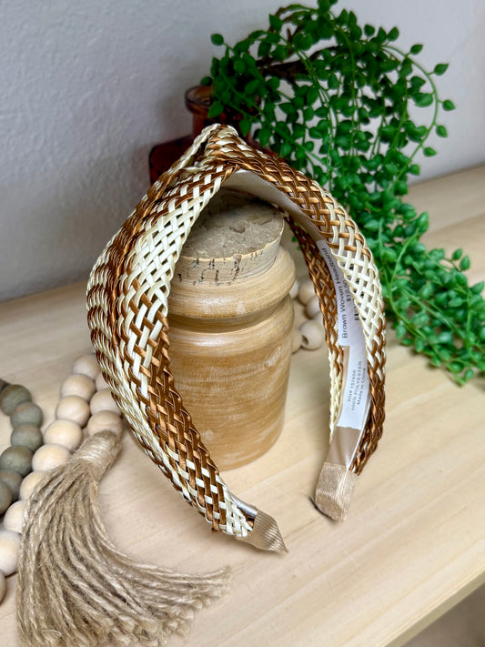 Brown Woven Headband