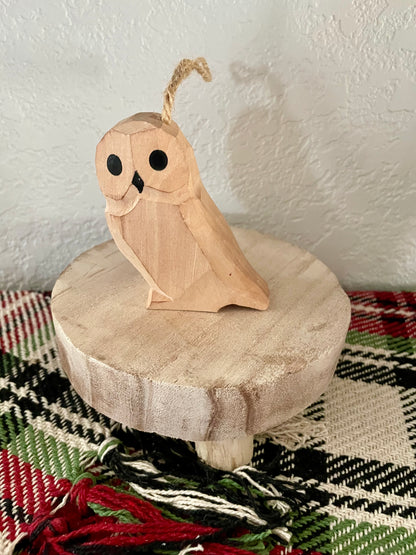 Hand Carved Forest Animal Ornament