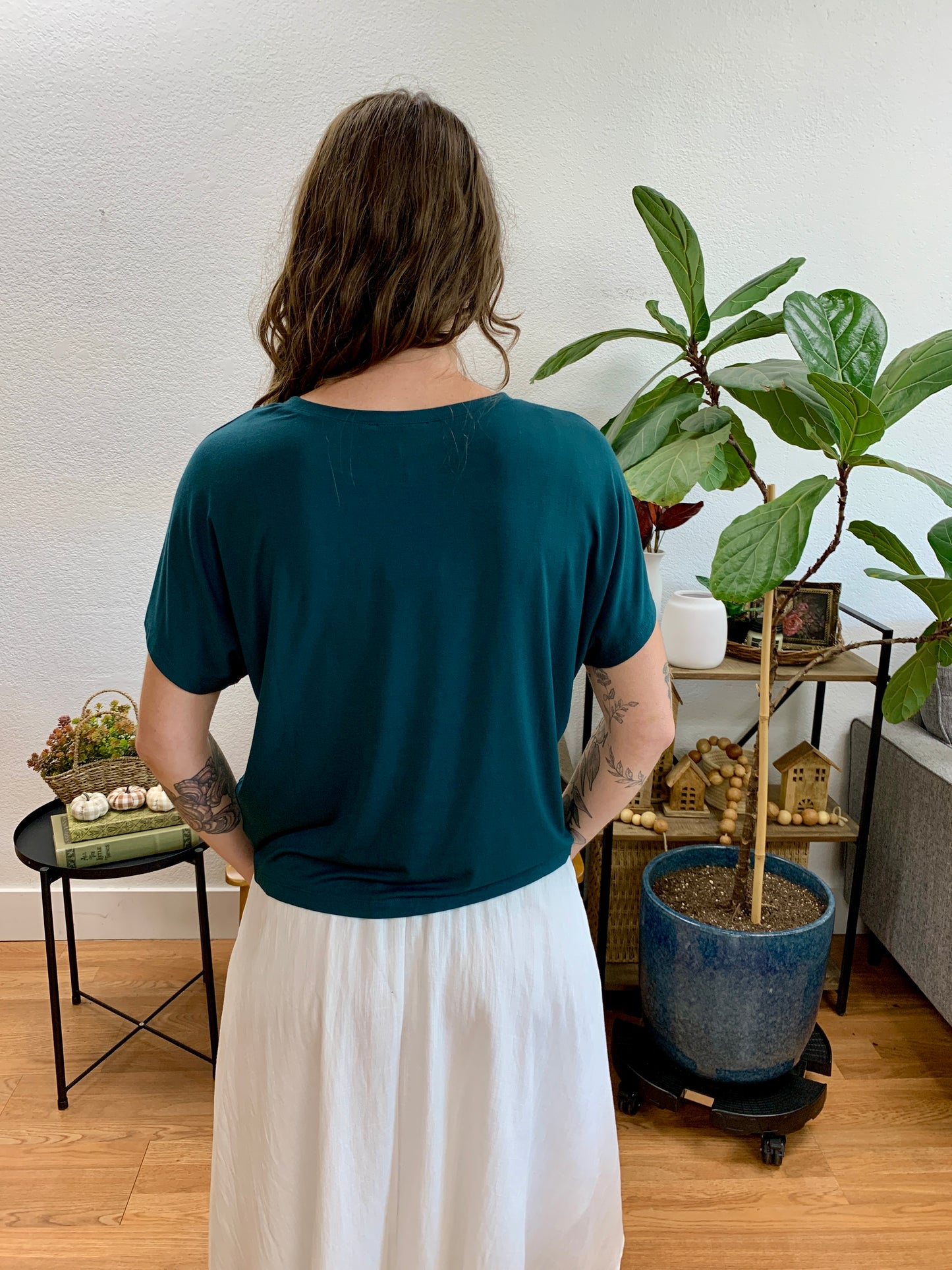 Hunter Green Soft Dolman Tee