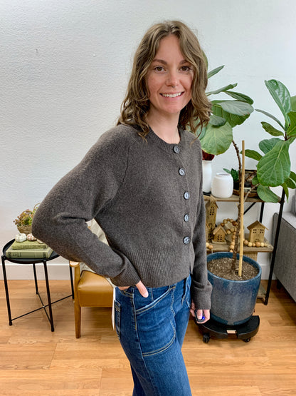 Brown Essential Cardigan